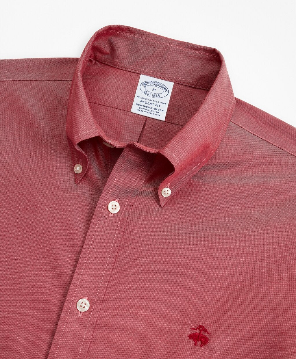 Brooks Brothers Men Stretch Regent Fitted Sport Shirt, Non-Iron