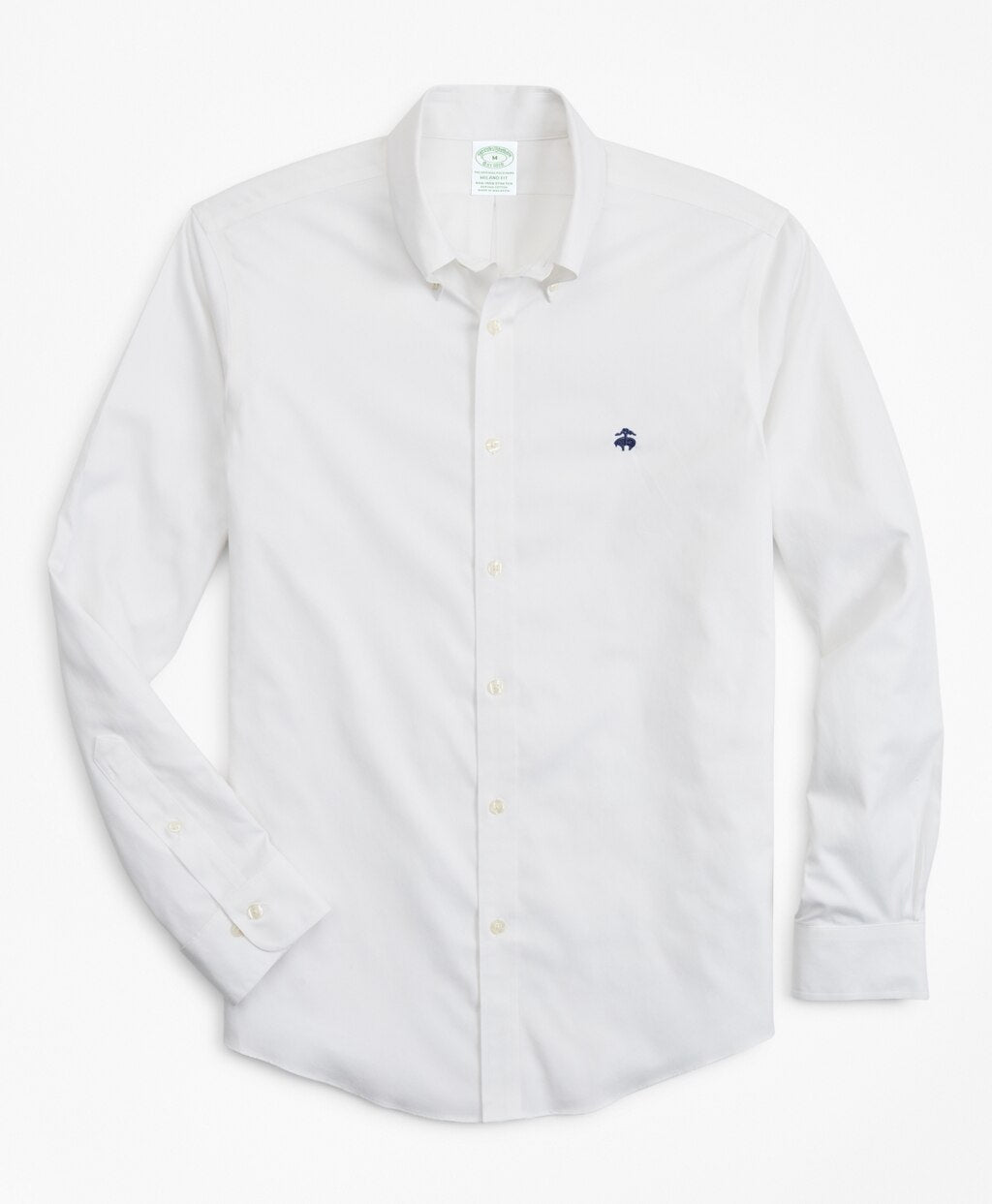 Brooks Brothers Men Stretch Milano Slim-Fit Sport Shirt, Non-Iron