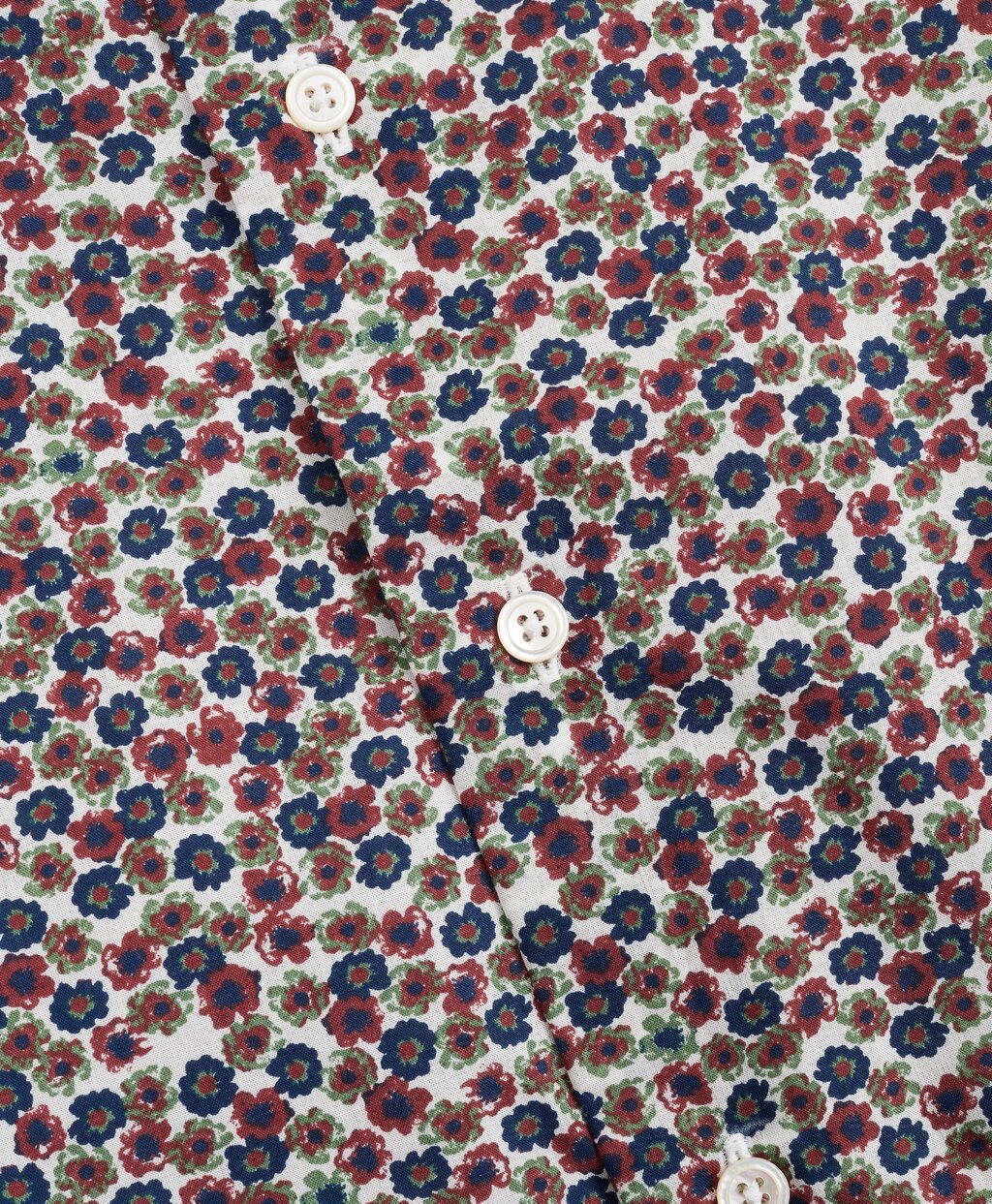 Brooks Brothers Men Golden Fleece® Regent Fit Navy Flower-Print Poplin Sport Shirt