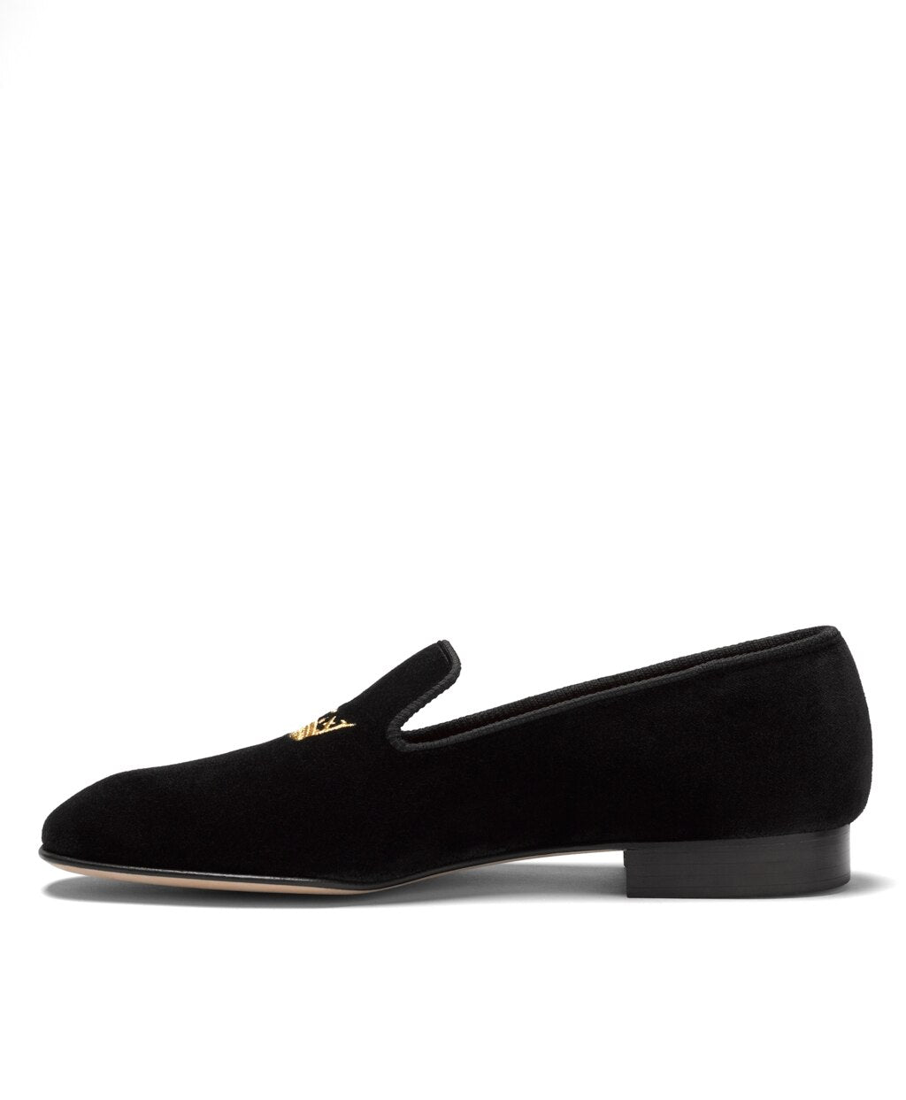 Brooks Brothers Men Velvet Crown Slippers