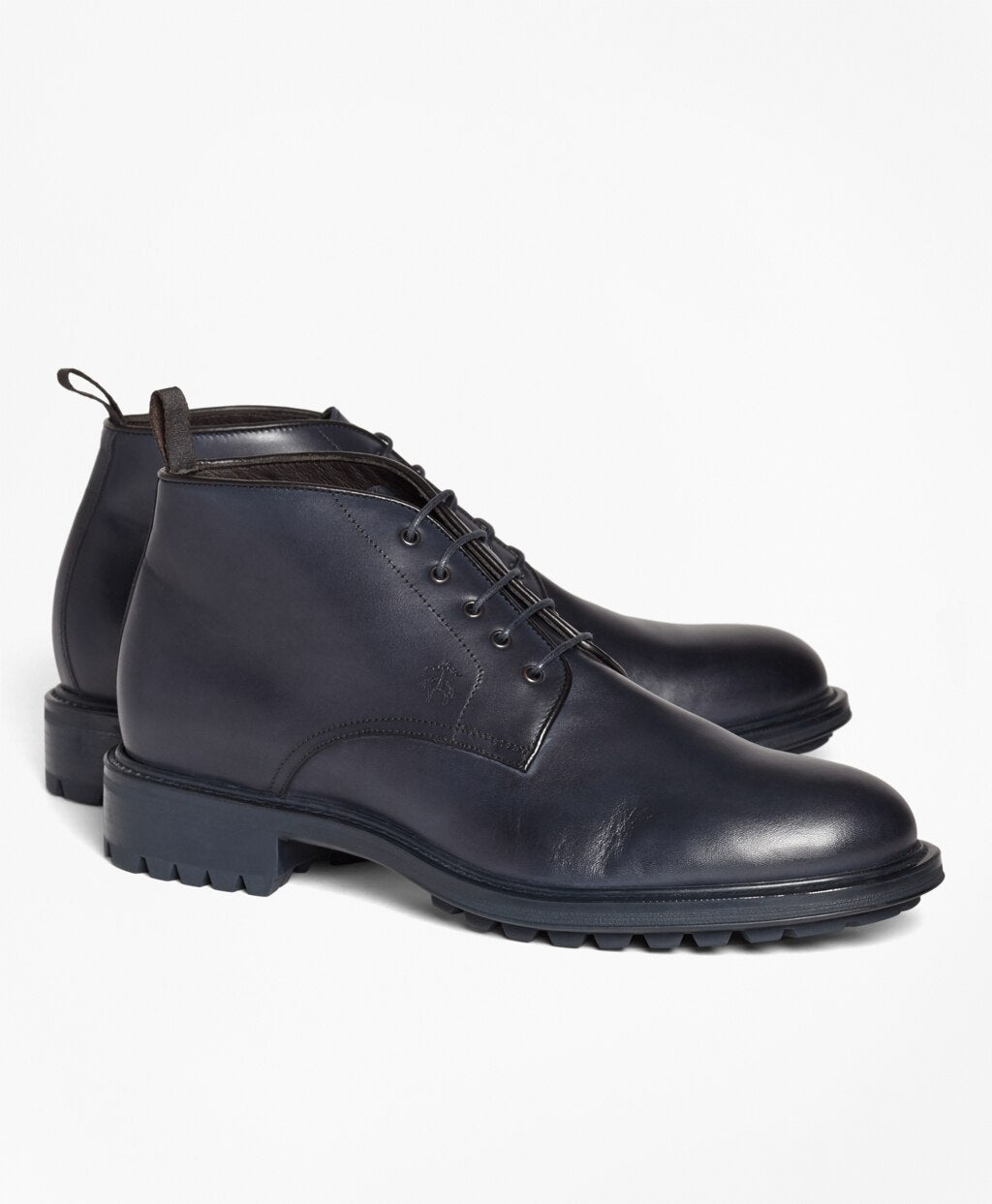 Brooks Brothers Men 1818 Footwear Lug-Sole Leather Chukka Boots