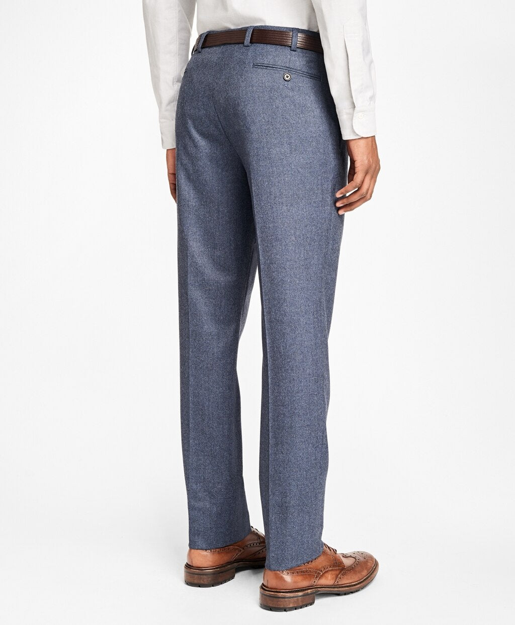 Brooks Brothers Men Milano Fit Stretch Flannel Trousers