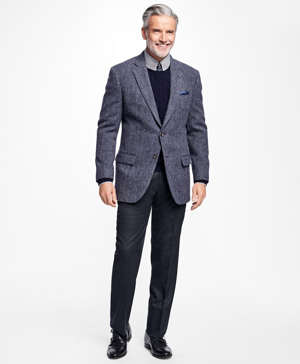 Brooks Brothers Men Madison Fit Stretch Flannel Trousers