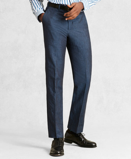 Brooks Brothers Men Golden Fleece® Linen Cotton Chino Trousers