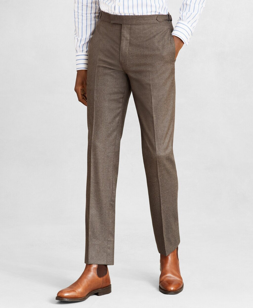 Brooks Brothers Men Golden Fleece® Regent Fit Flannel Trousers