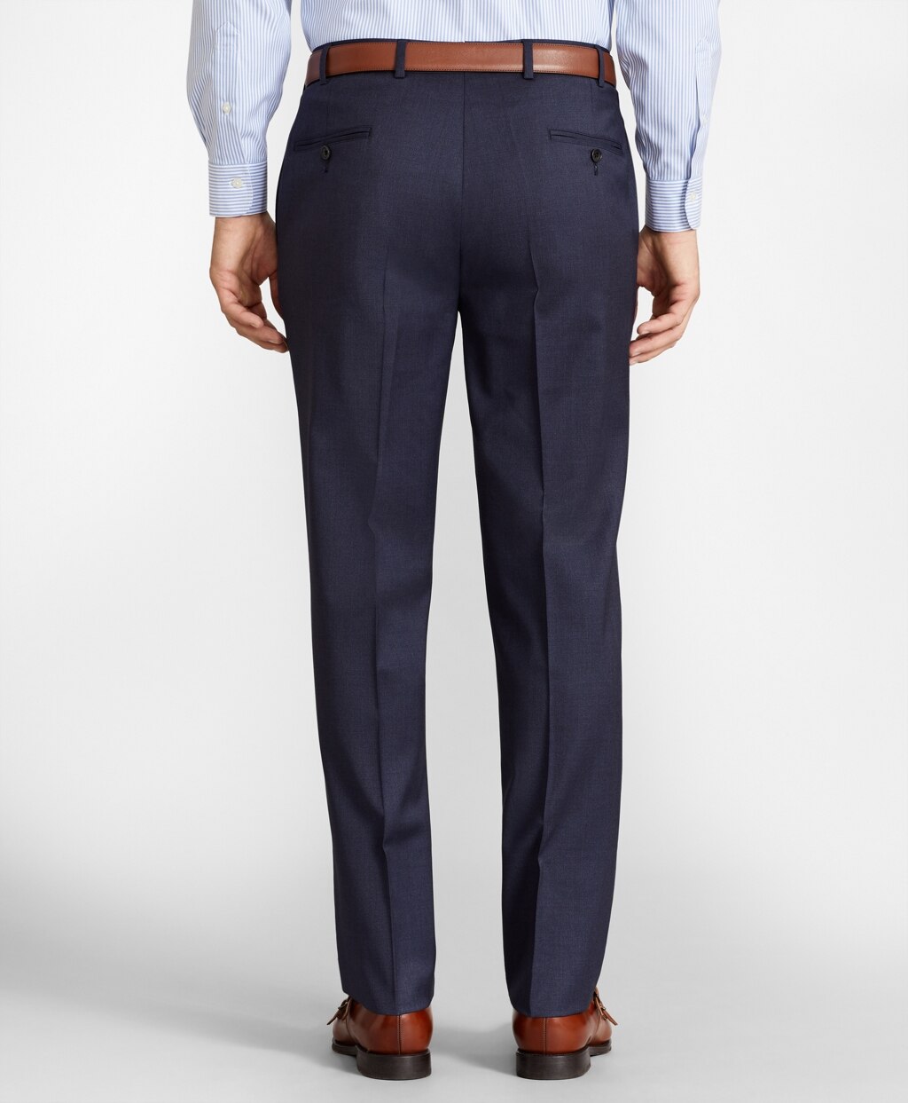 Brooks Brothers Men BrooksFlex™ Regent-Fit Wool Trousers