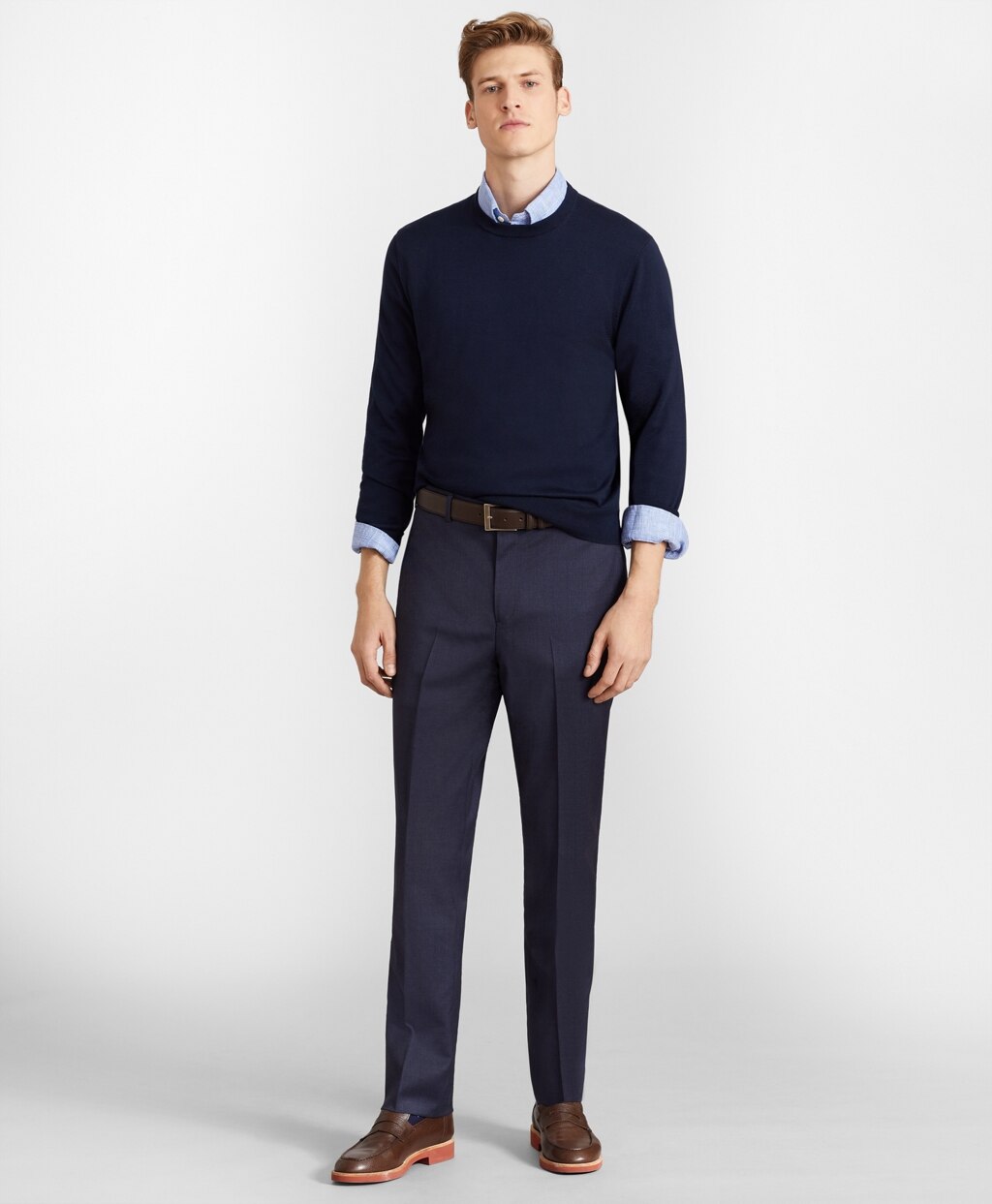 Brooks Brothers Men BrooksFlex™ Milano-Fit Wool Trousers