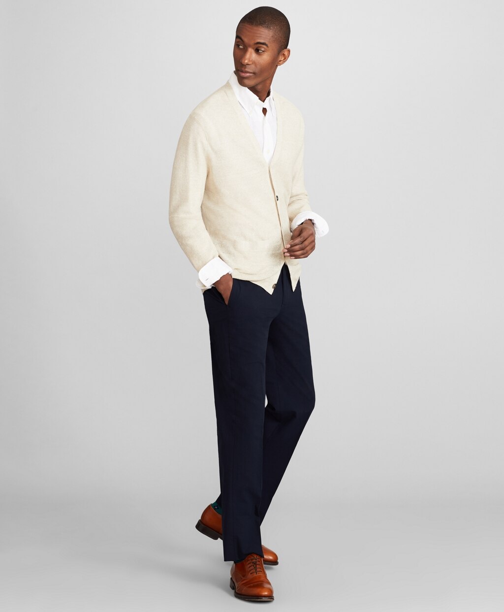 Brooks Brothers Men Milano Fit Seersucker Trousers