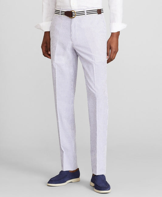 Brooks Brothers Men Milano Fit Stripe Seersucker Trousers