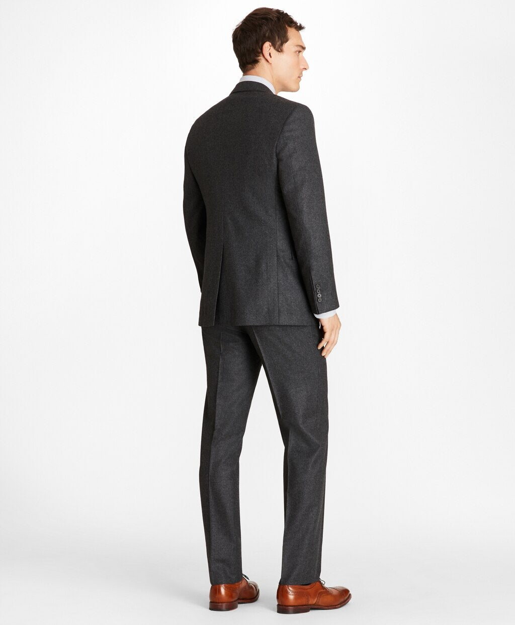 Brooks Brothers Men Regent Fit Stretch Flannel 1818 Suit