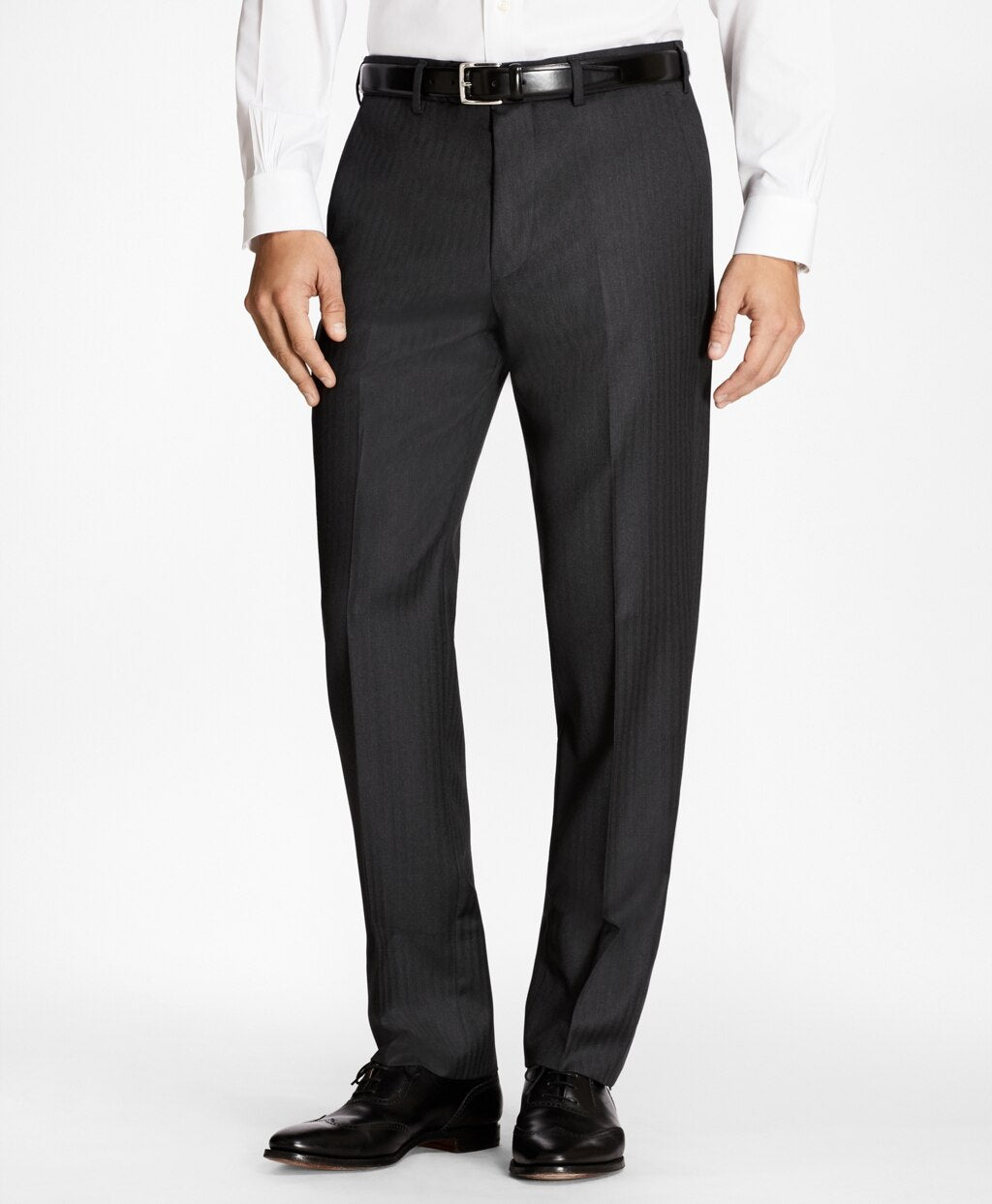 Brooks Brothers Men Regent Fit Grey Herringbone 1818 Suit