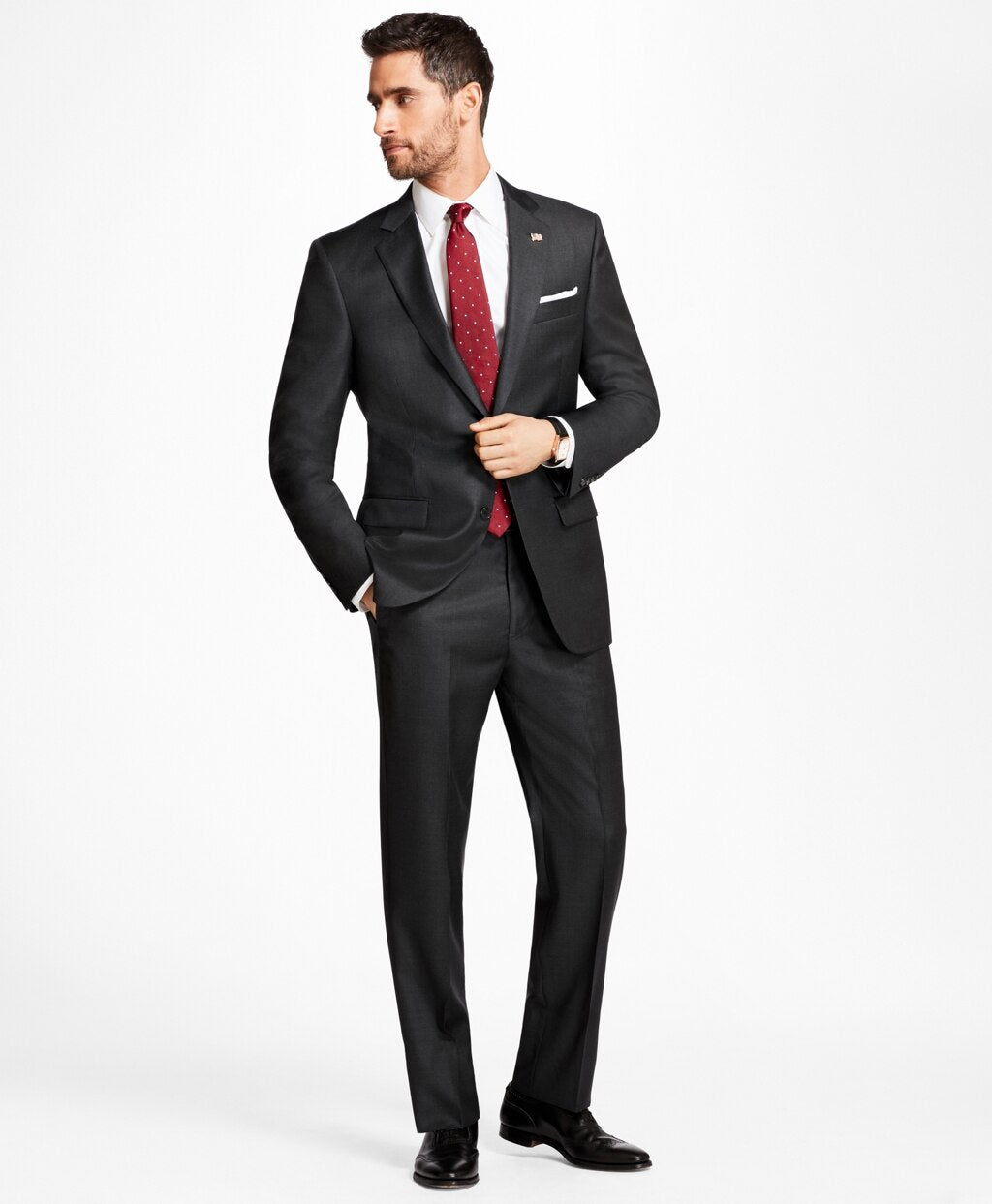 Brooks Brothers Men Madison Fit Tic 1818 Suit