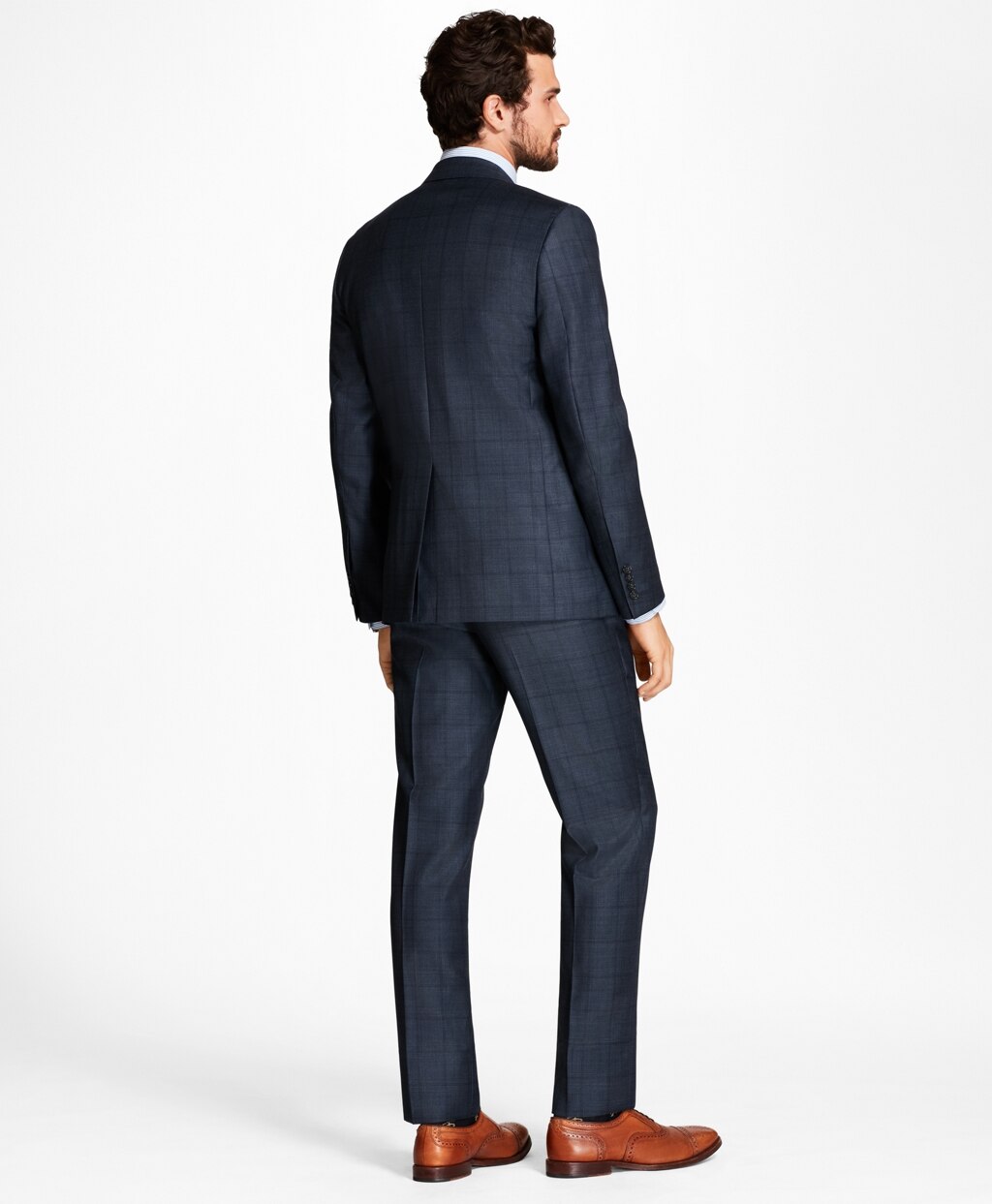 Brooks Brothers Men Regent Fit Plaid 1818 Suit