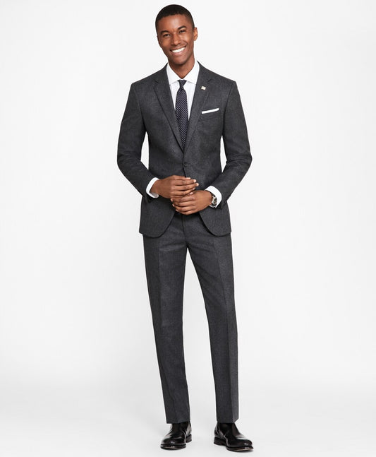 Brooks Brothers Men Milano Fit Stretch Flannel 1818 Suit