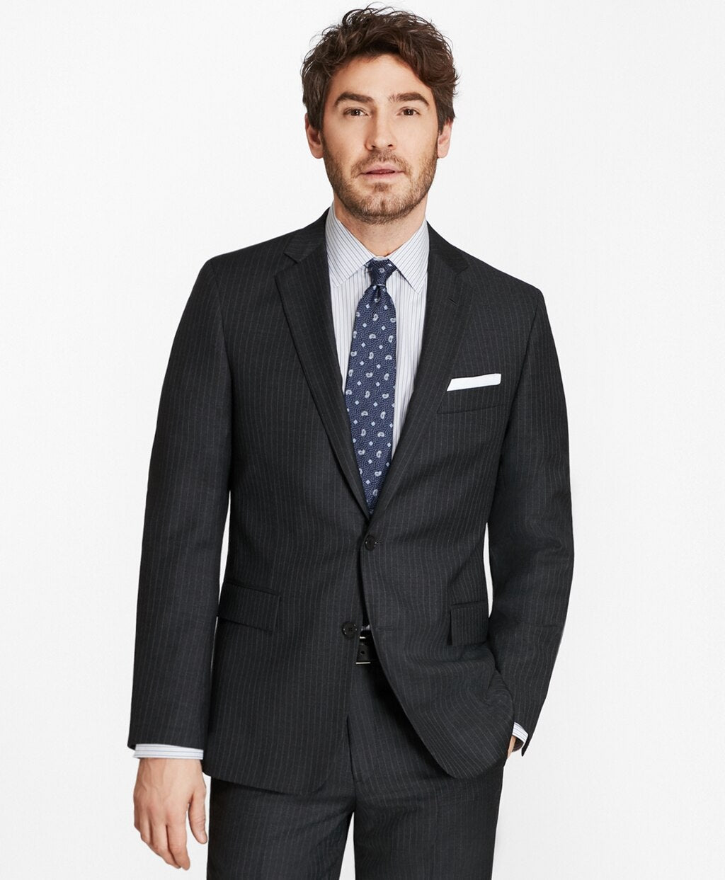 Brooks Brothers Men Regent Fit Pinstripe 1818 Suit