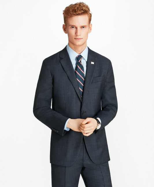 Brooks Brothers Men Milano Fit Open Plaid 1818 Suit