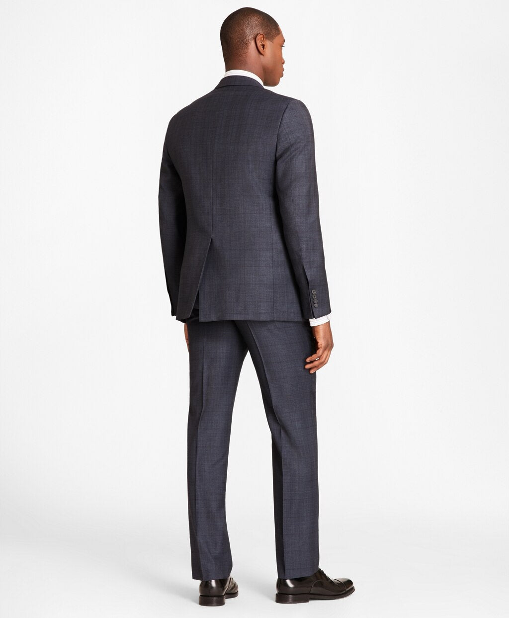 Brooks Brothers Men Regent Fit Saxxon™ Wool Blue Plaid 1818 Suit