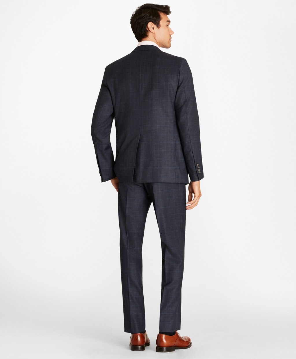 Brooks Brothers Men Regent Fit Plaid 1818 Suit