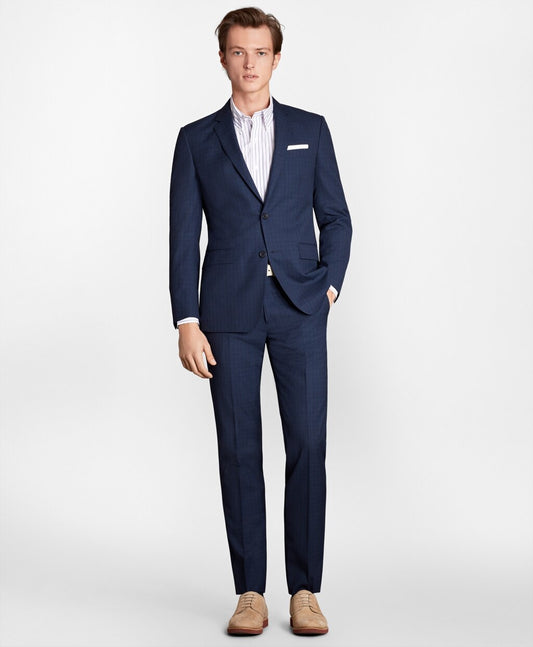 Brooks Brothers Men Milano Fit  Textured Weave 1818 Suit