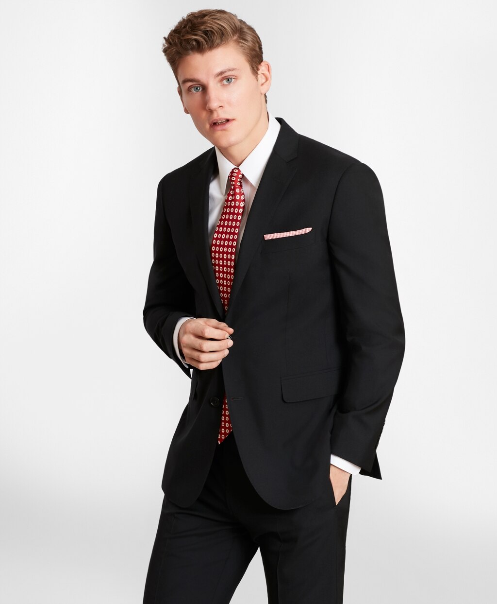 Brooks Brothers Men BrooksGate™ Milano-Fit Wool Suit Jacket