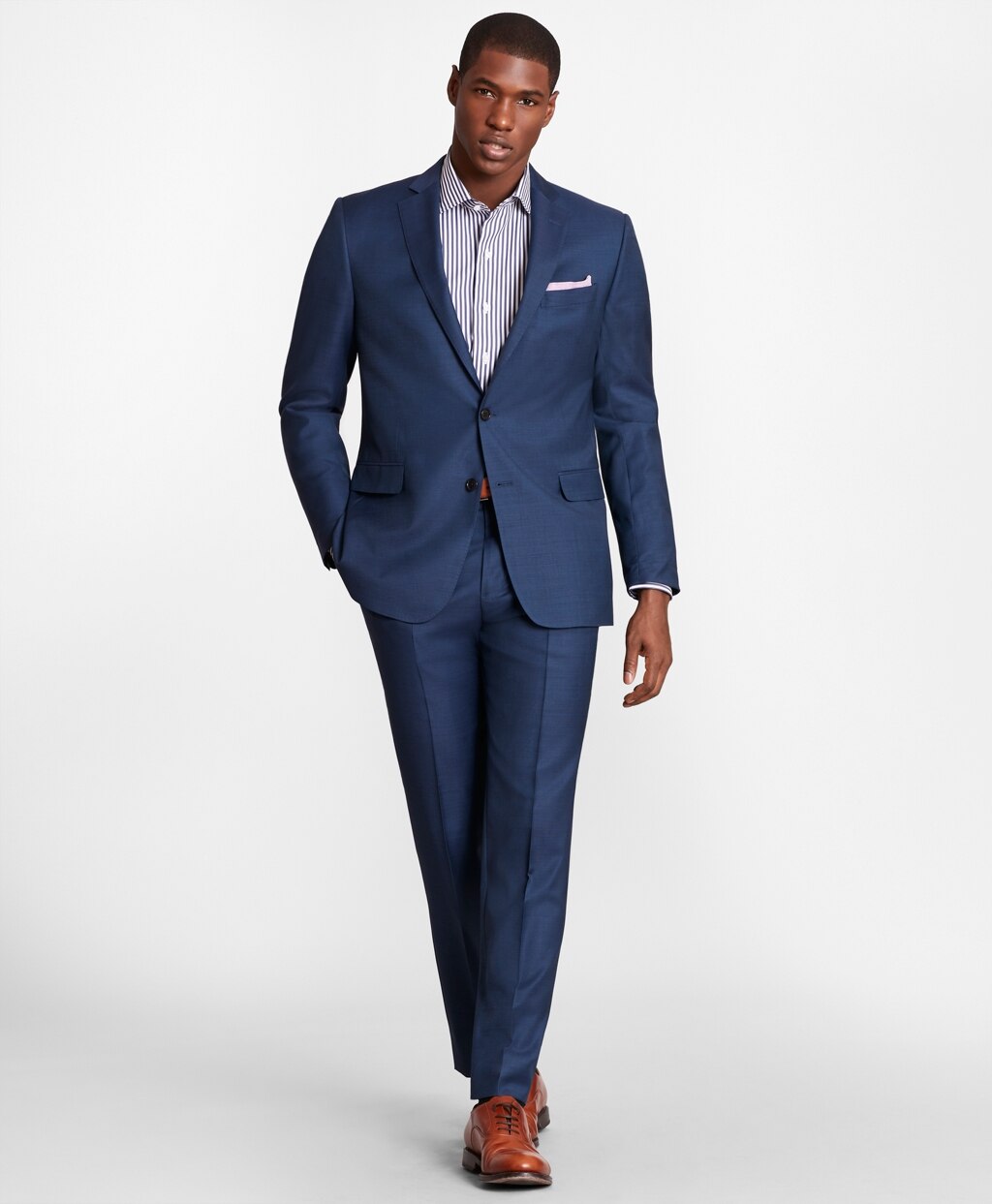 Brooks Brothers Men BrooksGate™ Regent-Fit Wool Twill Suit Jacket