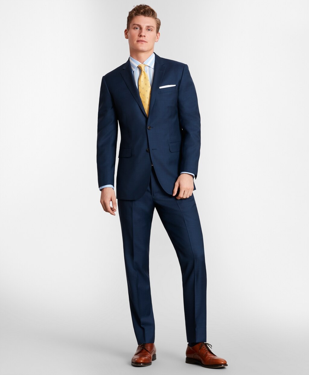 Brooks Brothers Men BrooksGate™ Milano-Fit Wool Twill Suit Jacket