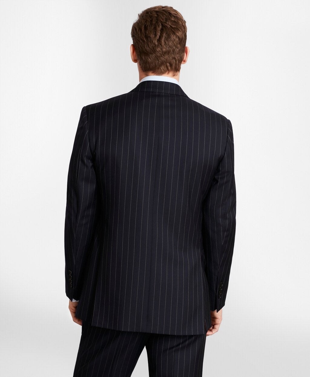 Brooks Brothers Men BrooksGate™ Milano-Fit Bead-Stripe Twill Suit Jacket