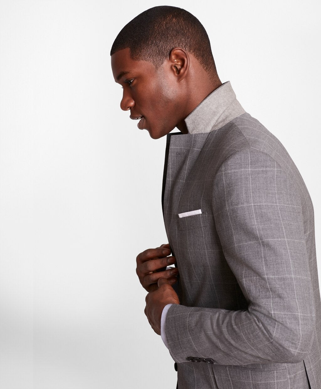 Brooks Brothers Men BrooksGate™ Regent-Fit Windowpane Wool Suit Jacket