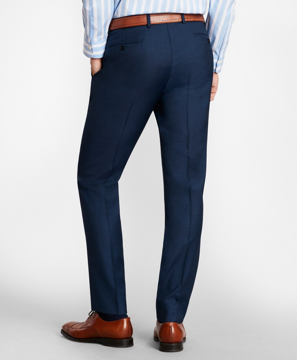 Brooks Brothers Men BrooksGate™ Milano-Fit Wool Twill Suit Pants