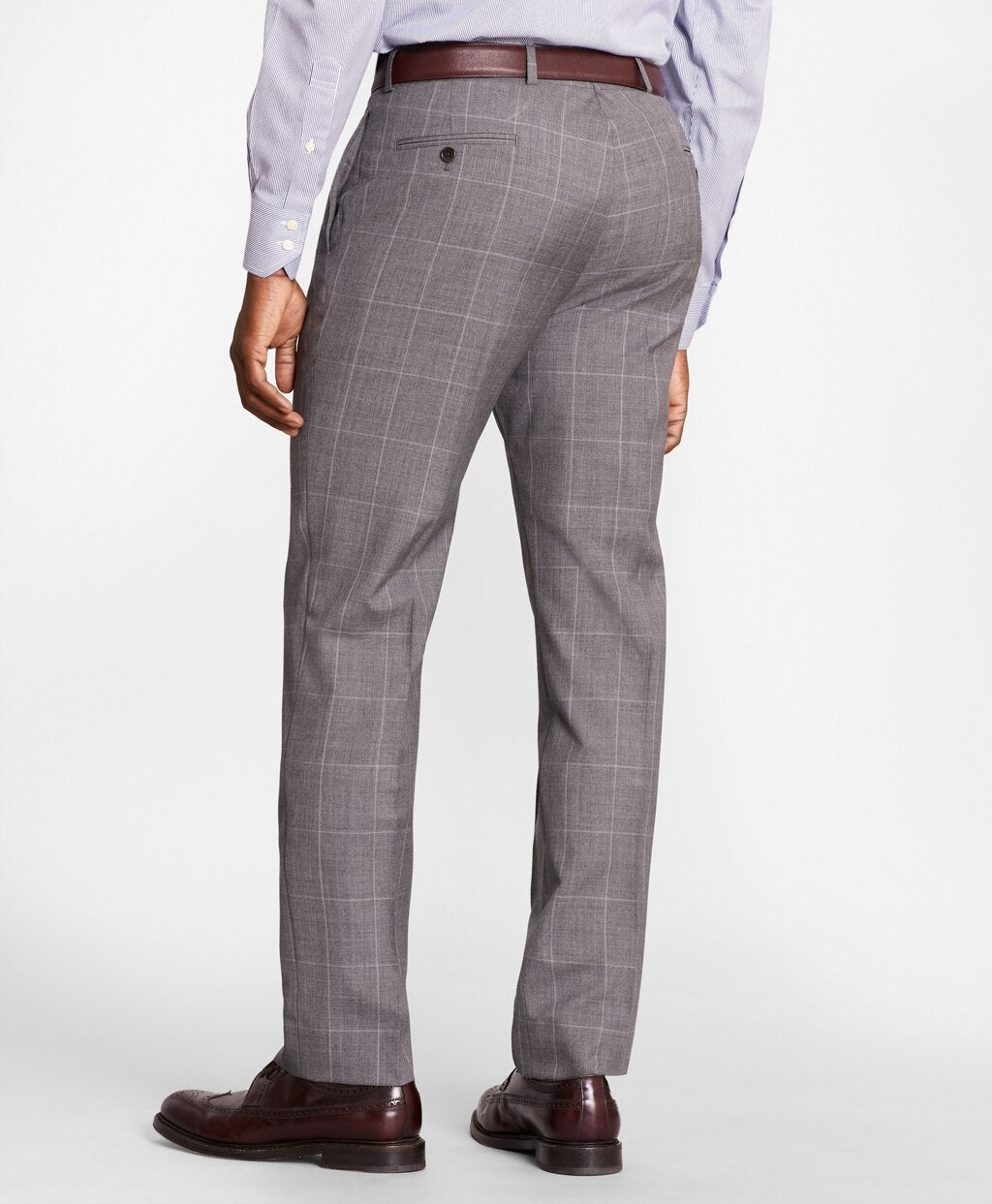 Brooks Brothers Men BrooksGate™ Regent-Fit Windowpane Wool Suit Pants