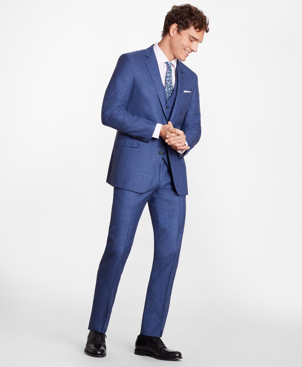 Brooks Brothers Men Regent Fit Wool Blend 1818 Suit