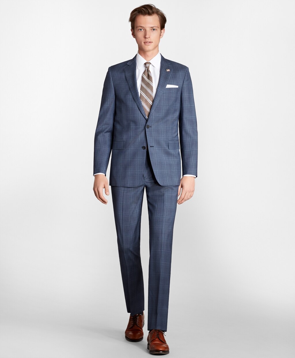 Brooks Brothers Men Regent Fit Check 1818 Suit