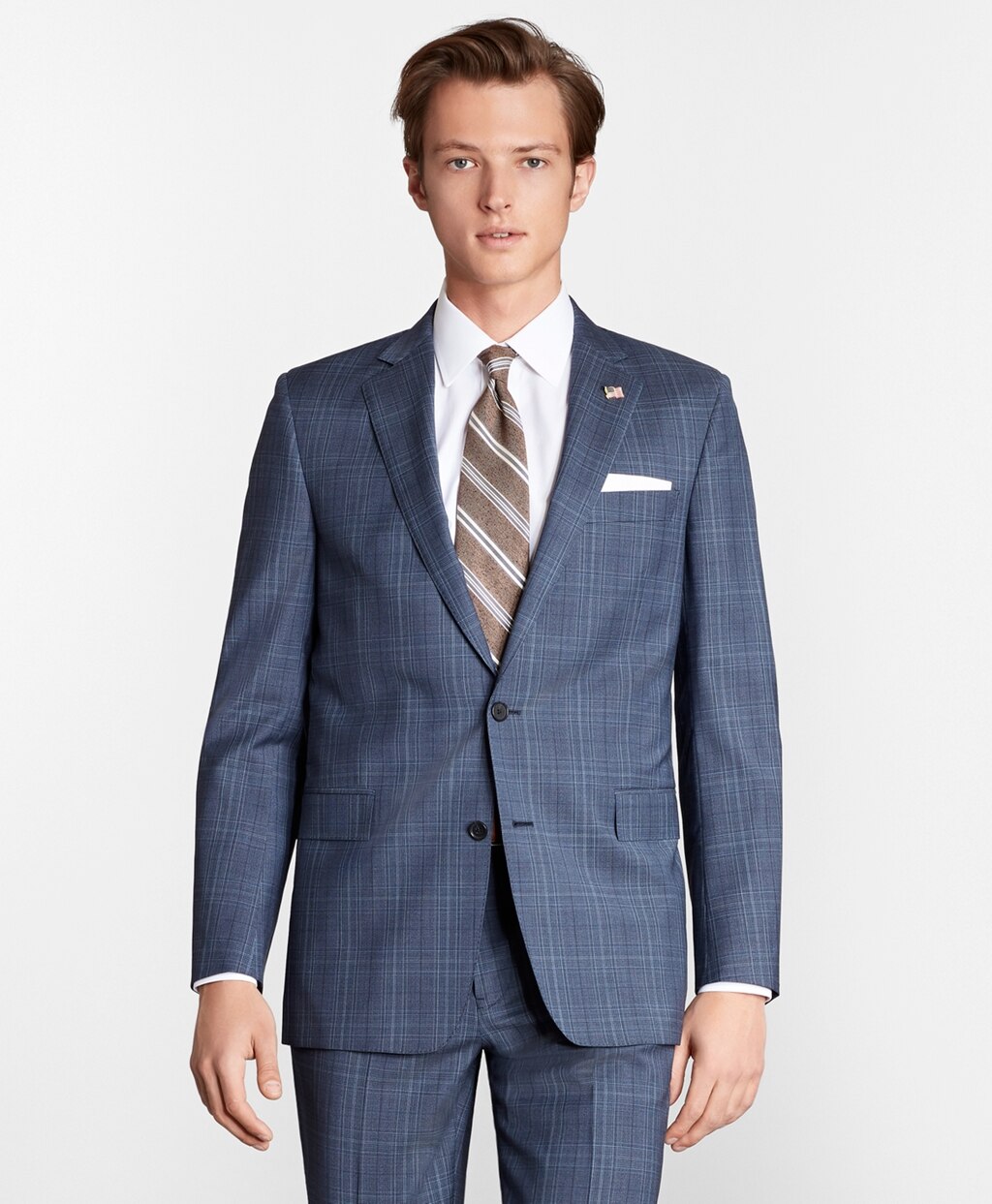 Brooks Brothers Men Regent Fit Check 1818 Suit