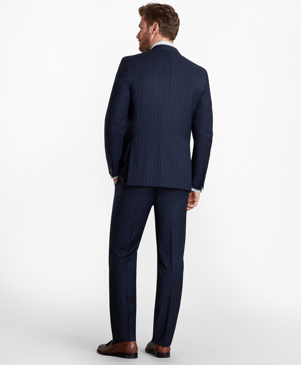 Brooks Brothers Men Regent Fit Pinstripe 1818 Suit