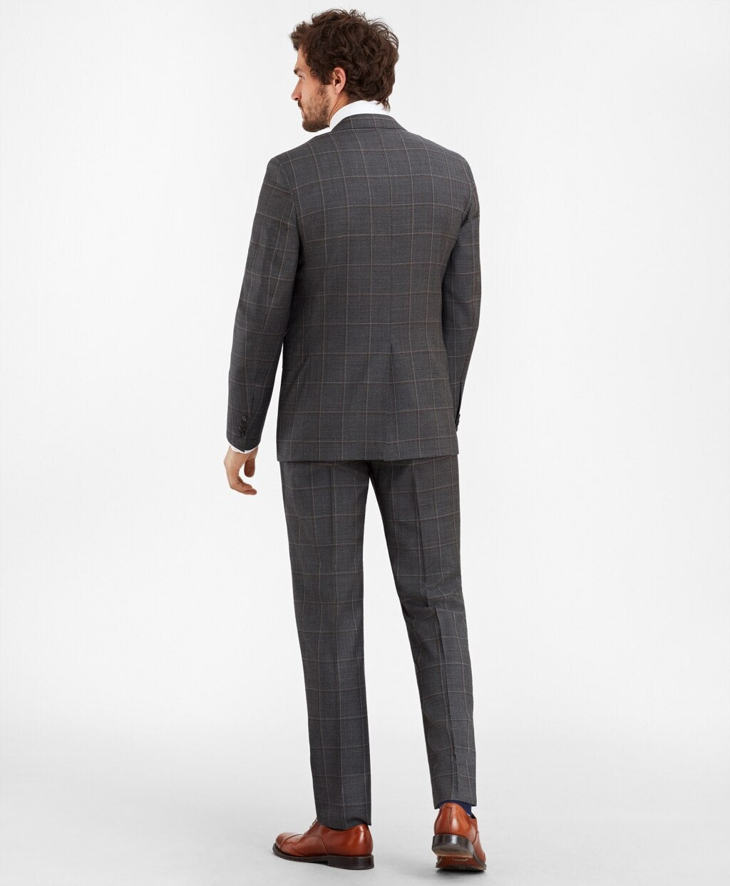 Brooks Brothers Men Regent Fit Multi-Plaid 1818 Suit