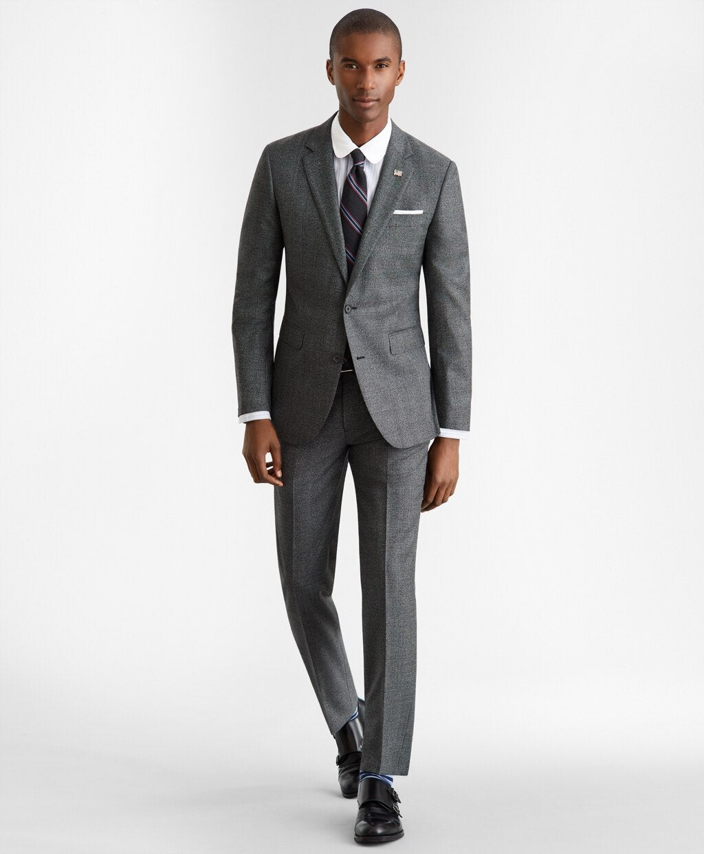 Brooks Brothers Men Milano Fit Glen Plaid 1818 Suit