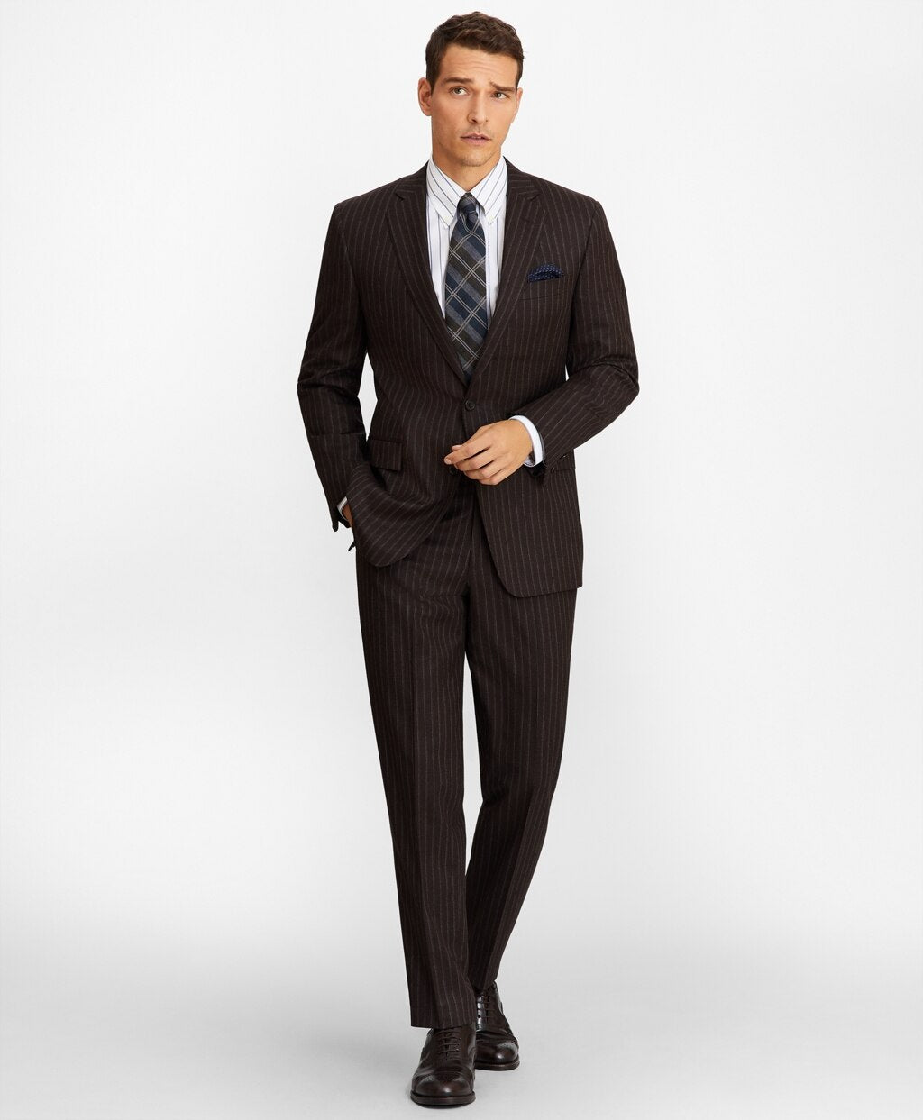 Brooks Brothers Men Regent Fit Stripe 1818 Suit