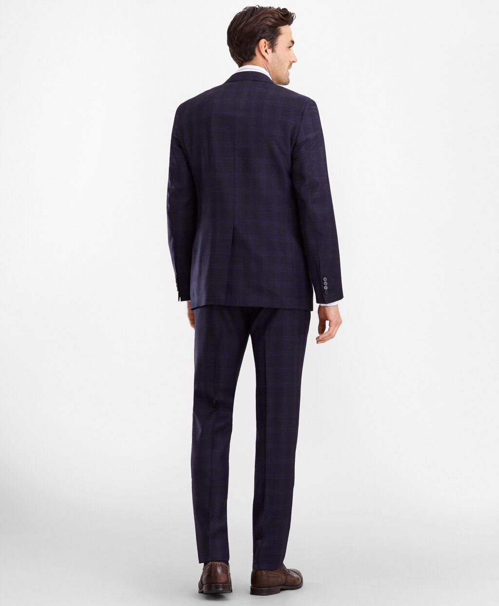 Brooks Brothers Men Regent Fit Plaid 1818 Suit