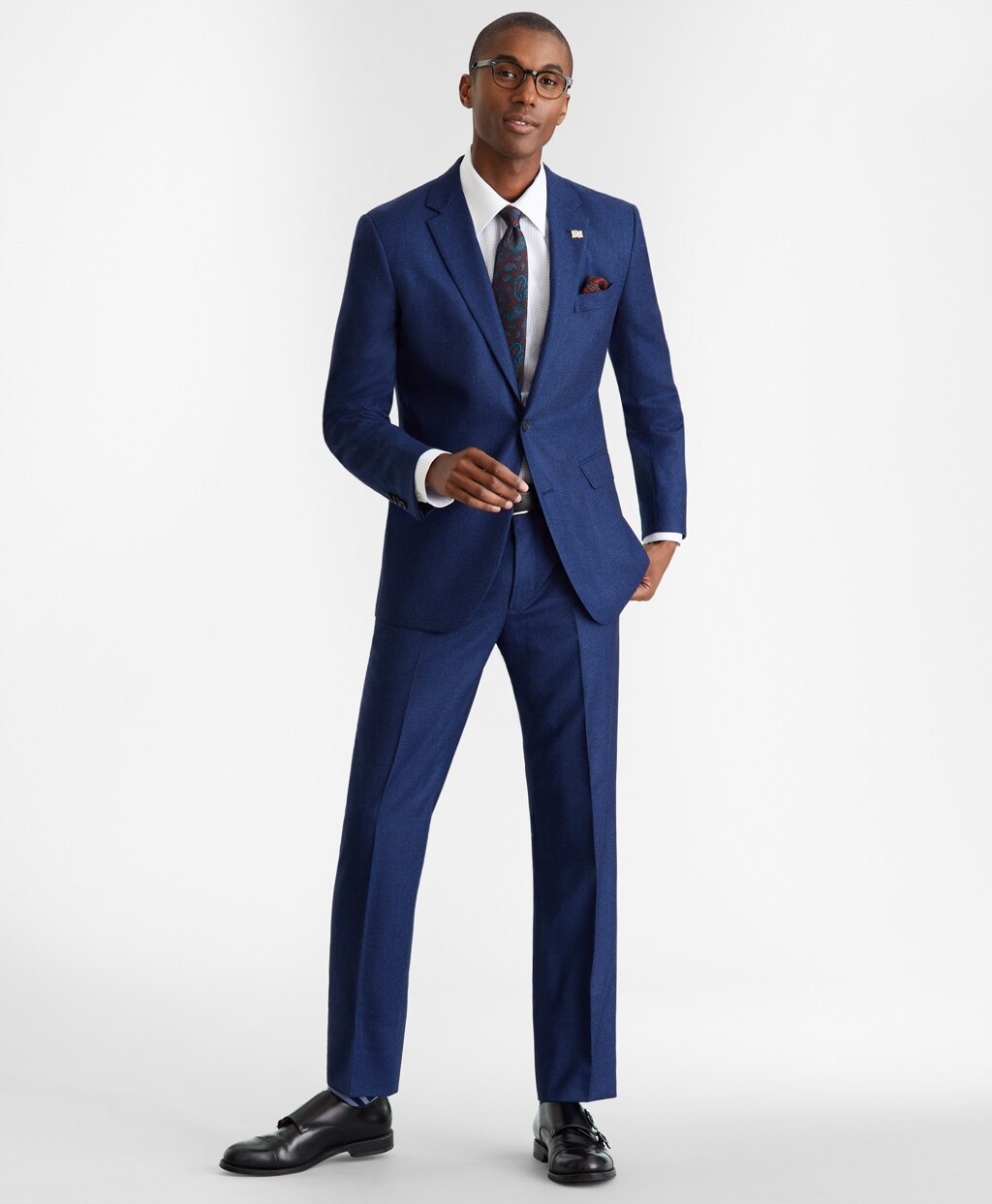Brooks Brothers Men Milano Fit Two-Button 1818 Suit