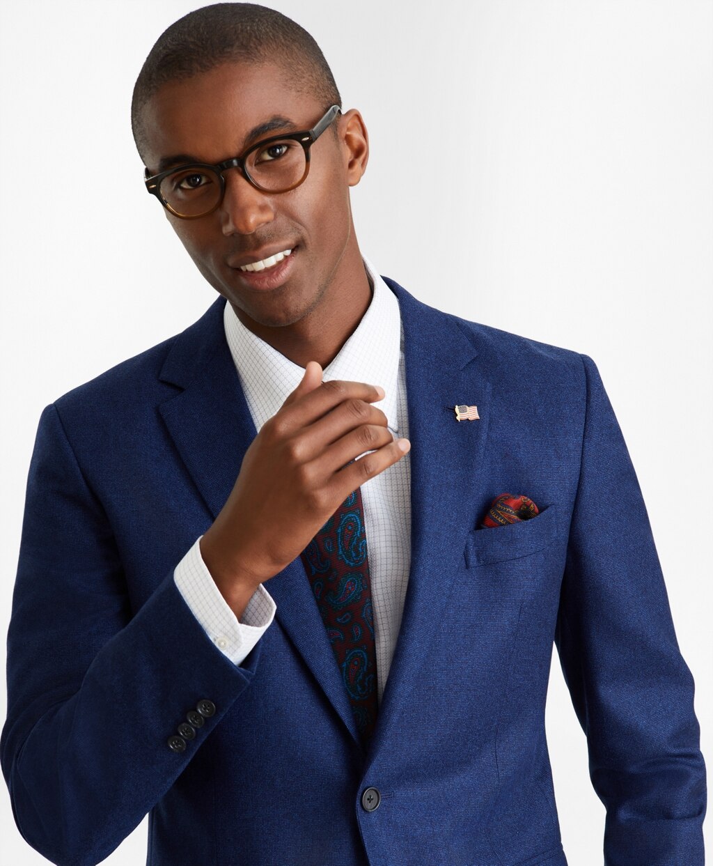 Brooks Brothers Men Milano Fit Two-Button 1818 Suit