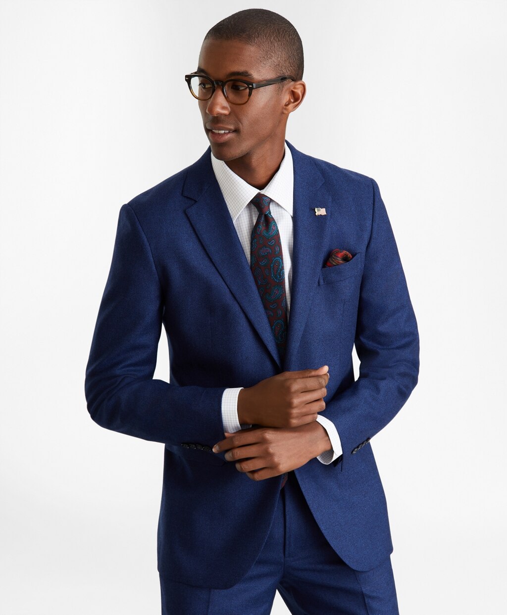 Brooks Brothers Men Milano Fit Two-Button 1818 Suit
