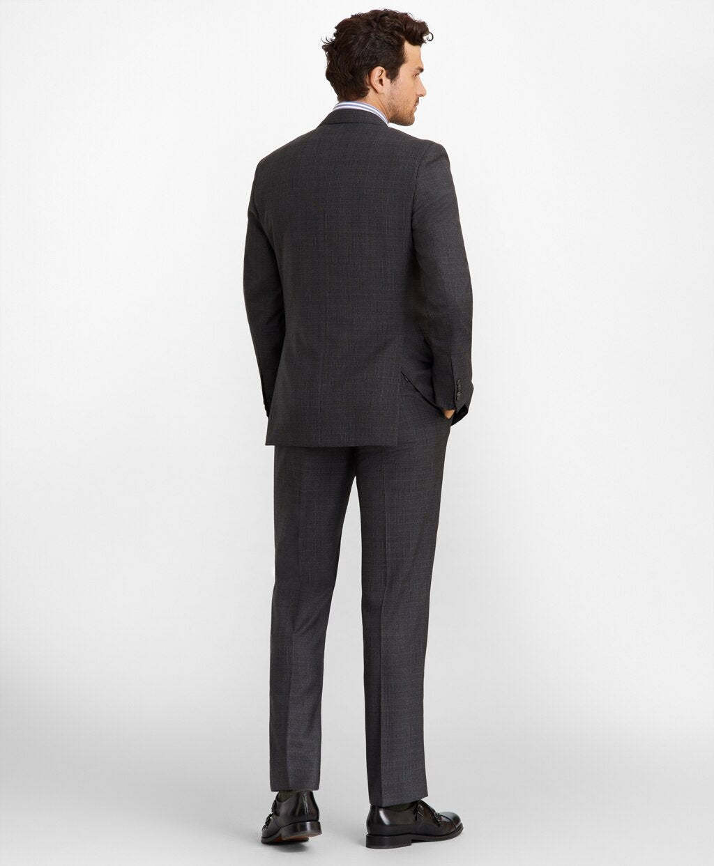 Brooks Brothers Men Regent Fit Plaid 1818 Suit