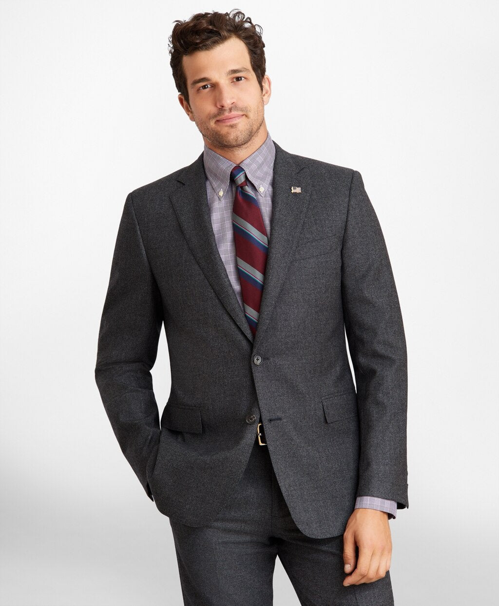 Brooks Brothers Men Regent Fit Two-Button 1818 Suit