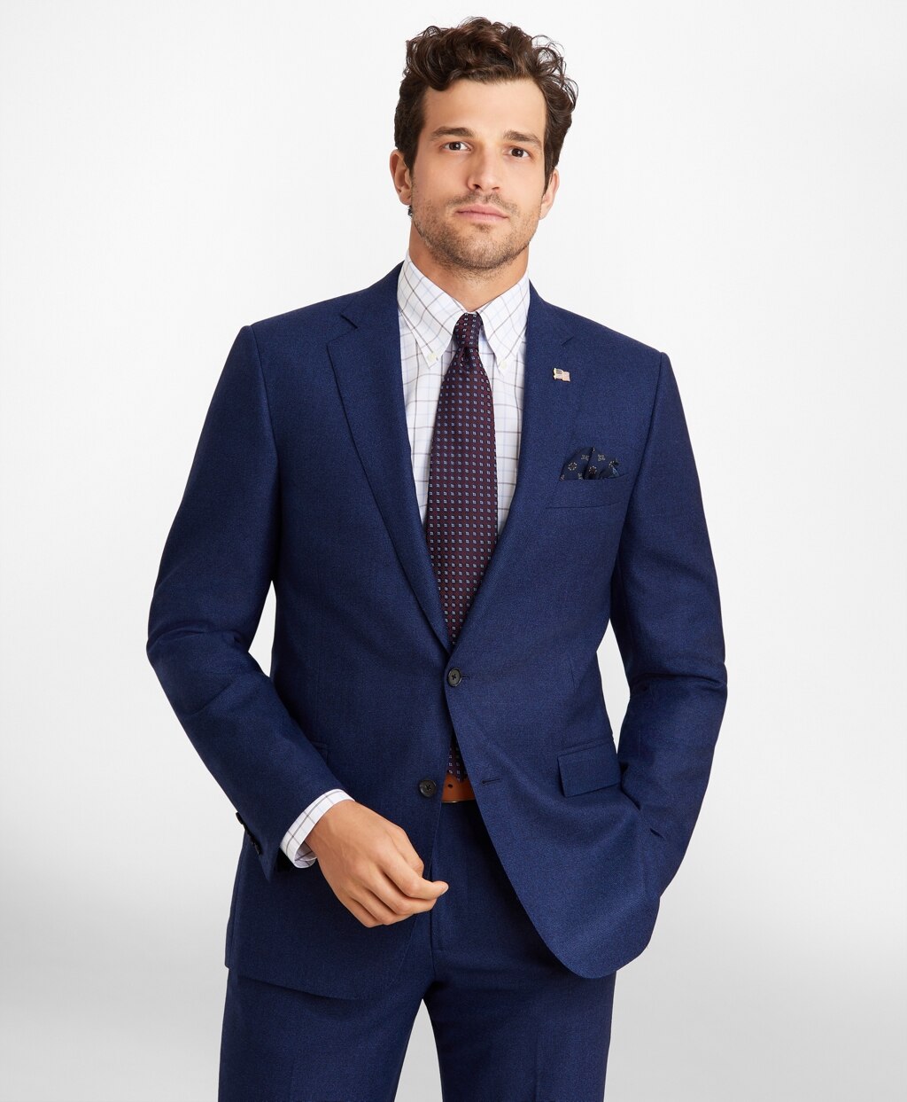 Brooks Brothers Men Regent Fit Two-Button 1818 Suit