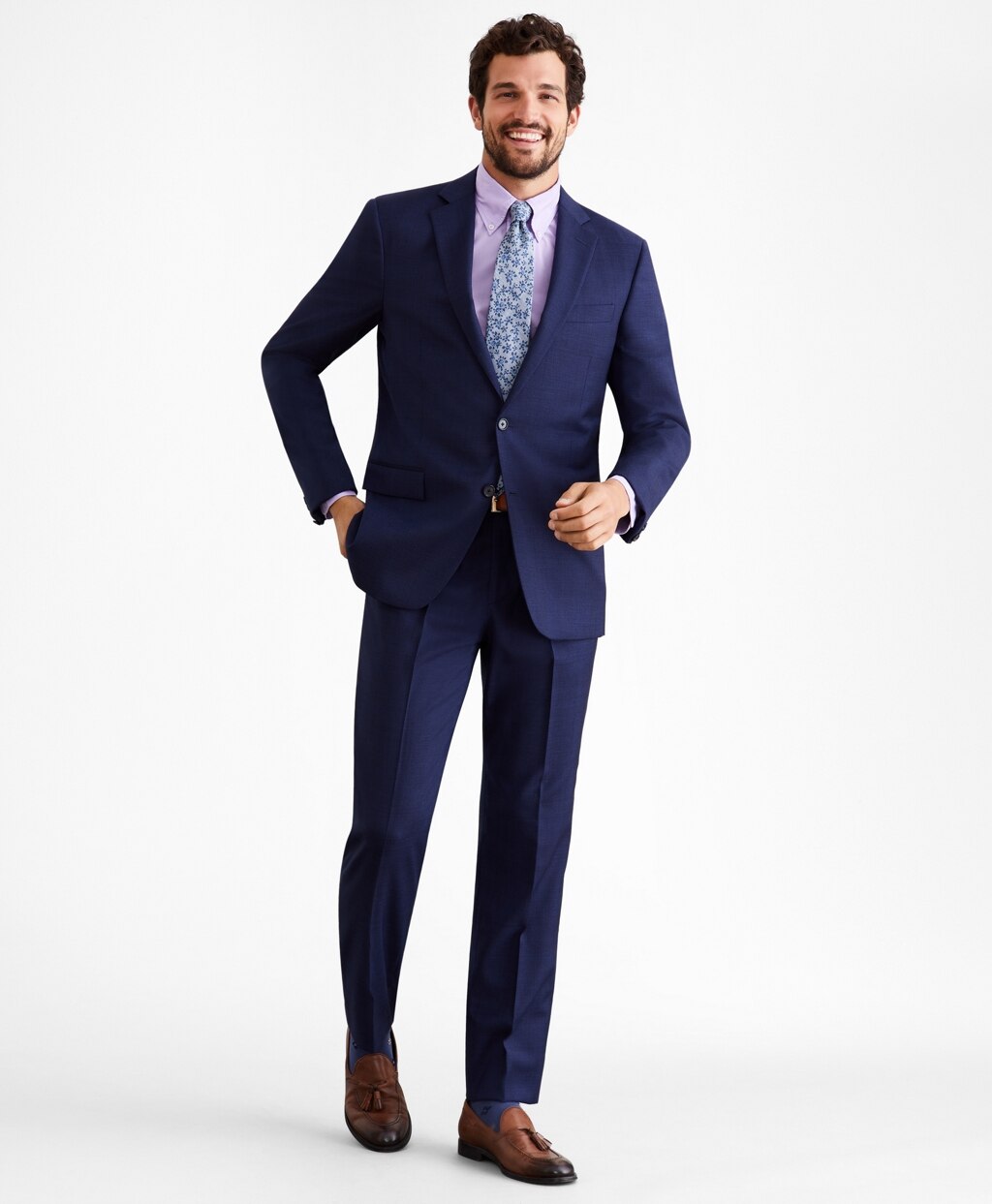 Brooks Brothers Men Regent Fit Wool Two-Button 1818 Suit