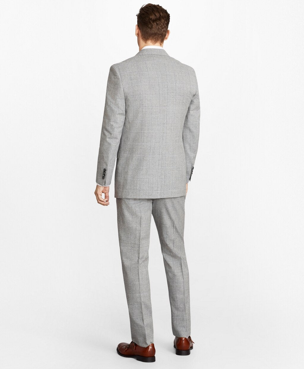 Brooks Brothers Men Regent Fit Multi-Plaid 1818 Suit