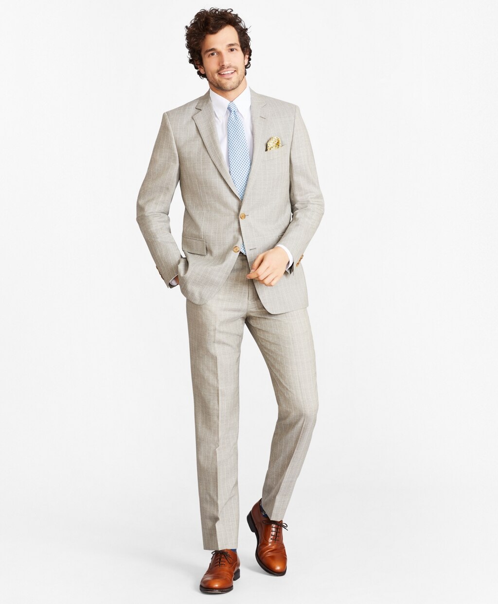 Brooks Brothers Men Regent Fit Stripe 1818 Suit