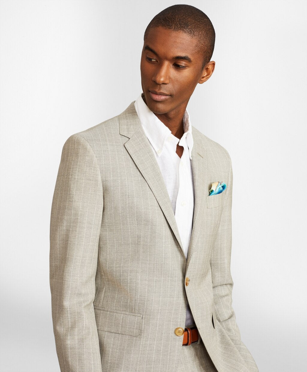 Brooks Brothers Men Milano Fit Stripe 1818 Suit
