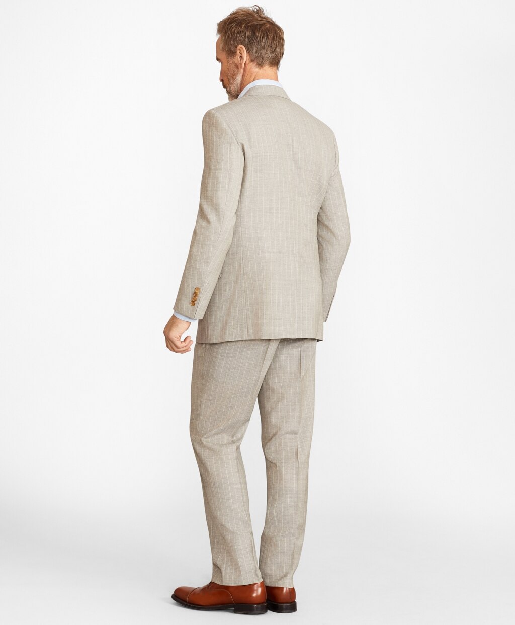 Brooks Brothers Men Madison Fit Stripe 1818 Suit