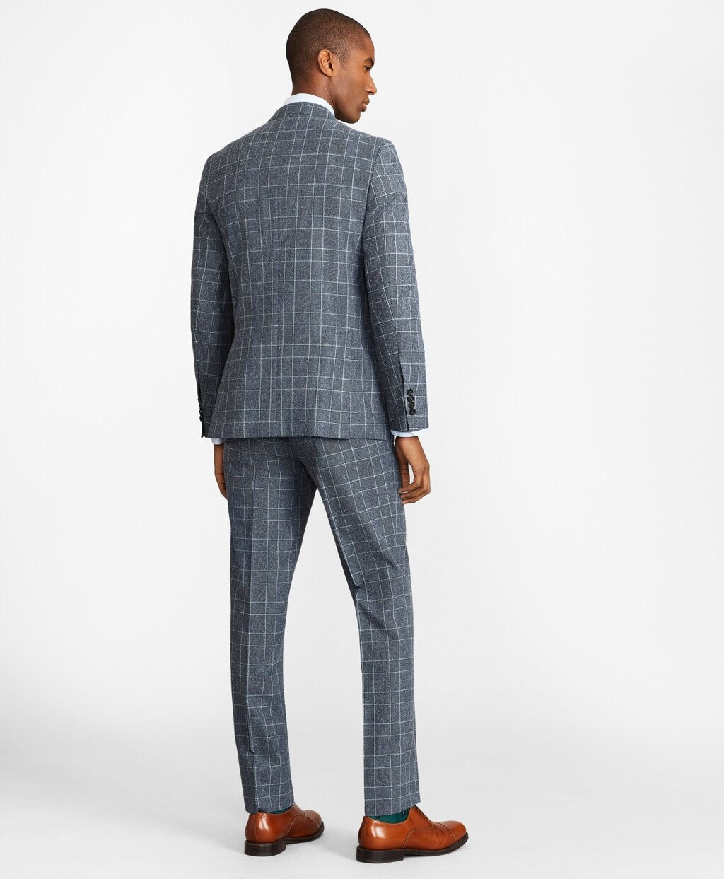 Brooks Brothers Men Milano Fit Combo Check 1818 Suit